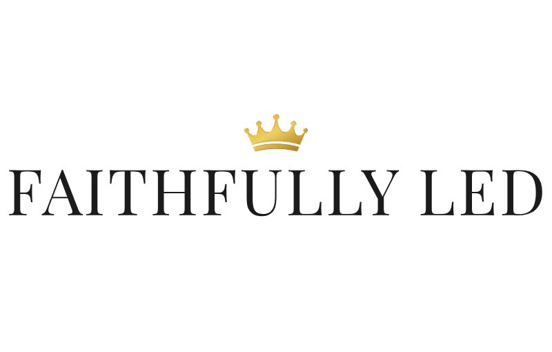 Faithfully Led logo - Crown symbol for Christian women's blog